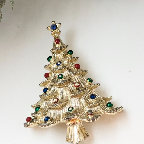 Vintage Holiday Brooch, Marked GERRY'S - Picture 1 of 5